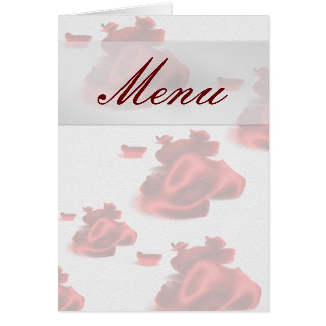 Wedding Menu (Front)