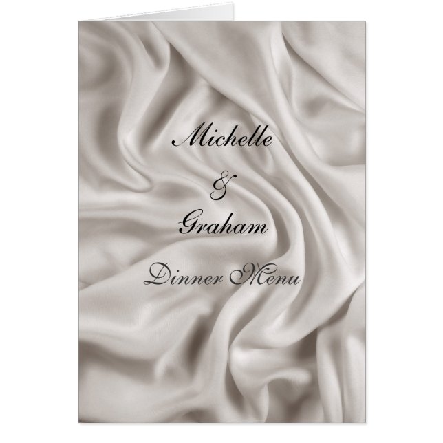 Wedding Menu Cream Wedding Set (Front)