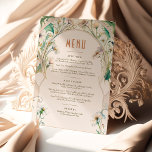 Wedding Menu Daisies Art Nouveau by Mucha Invitation<br><div class="desc">Menu Card in Art Nouveau style for your vintage-themed wedding by Alphonse Mucha in a floral, romantic, and whimsical design. Victorian flourishes complement classic art deco fonts. Please enter your custom information, and you're done. If you wish to change the design further, click the blue "Customize It" button. Thank you...</div>