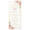 Wedding Menu Elegant Chic Gold Frame Floral