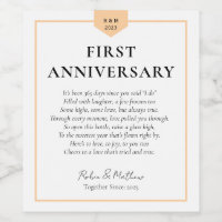 Wedding Milestone FIRST ANNIVERSARY