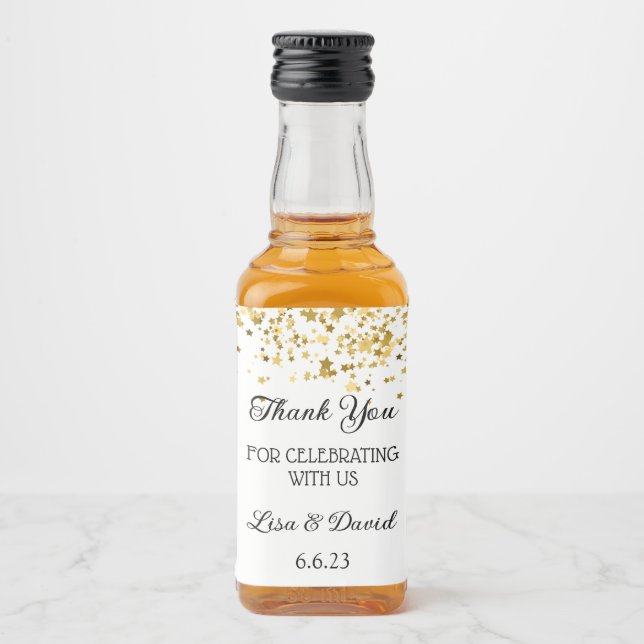 Wedding Mini Liquor Bottle Labels (Front)
