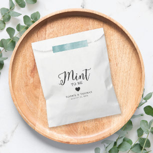 Wedding Mint to Be Favour Bag