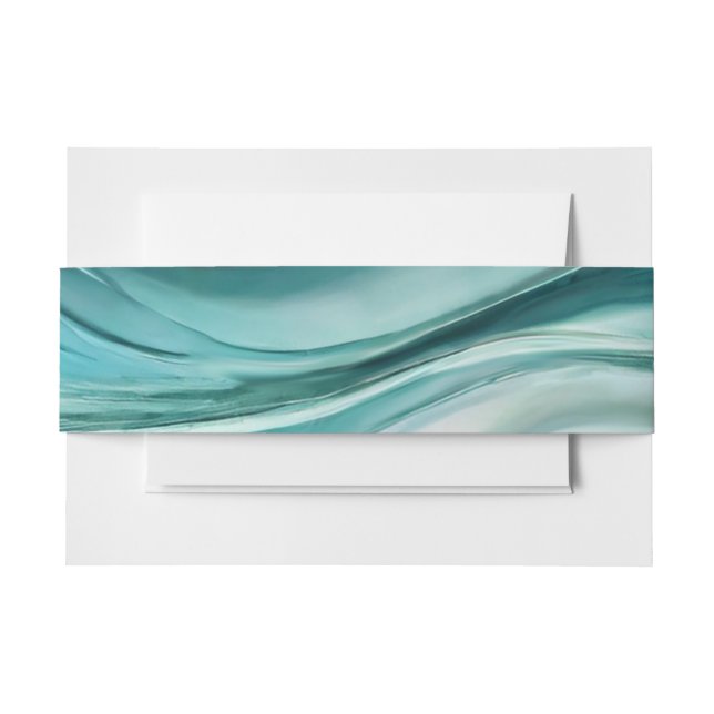 Wedding-Modern Emerald Green- Invitation Belly Band (Front Example)
