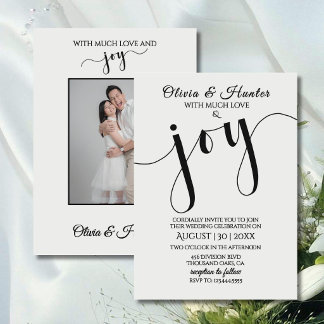 Wedding, Modern, Typography, Script, Invitation