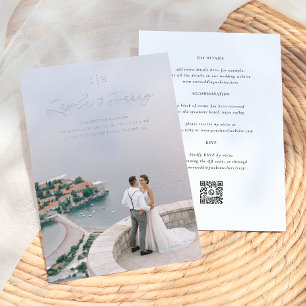 Wedding Monogram All In One QR Code Photo