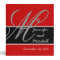 Wedding Monogram Black Red Planner Keepsake