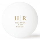 Wedding Monogram Custom Bride and Groom Beer Pong