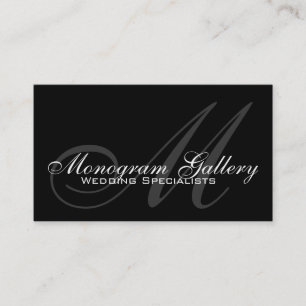 Wedding Monogram Customizable Business Card