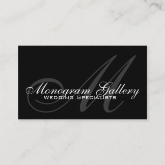 Wedding Monogram Customizable Business Card
