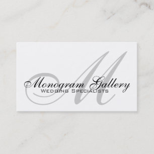 Wedding Monogram Customizable Business Card