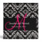 Wedding Monogram Diamond Damask Planner Binder