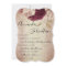 Wedding Monogram Florals BurgundyMarsala Rose Gold