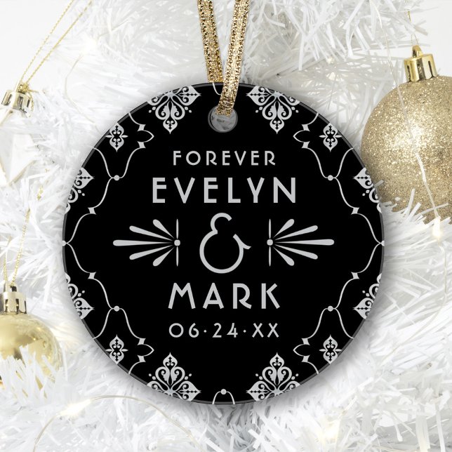Wedding Monogram Ornament | Art Deco (Creator Uploaded)