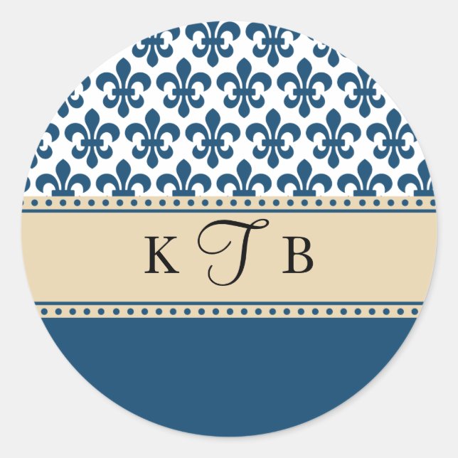 Wedding Monogram Sticker - Personalize it! (Front)