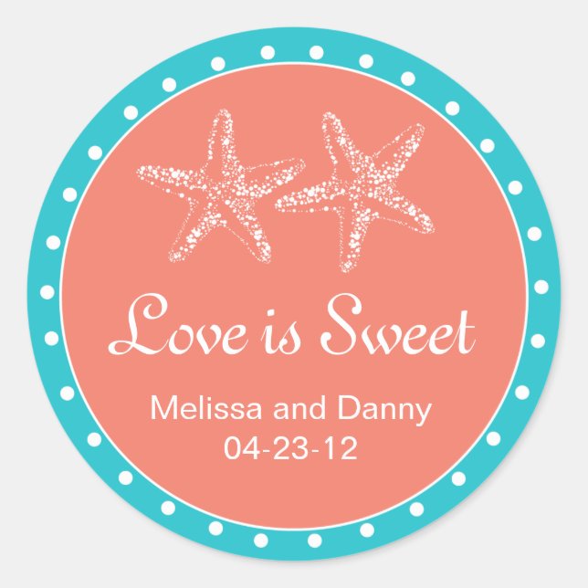 Wedding Monogram Sticker - Personalize it! (Front)