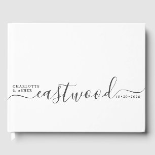 Wedding Monogram Wedding Guest Book