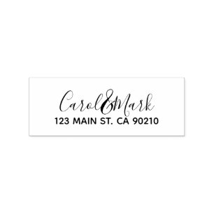 Wedding Monograms. Simple Typography. Rubber Stamp