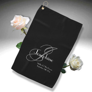  Wedding Mother Of The Groom Gift Elegant Monogram Golf Towel