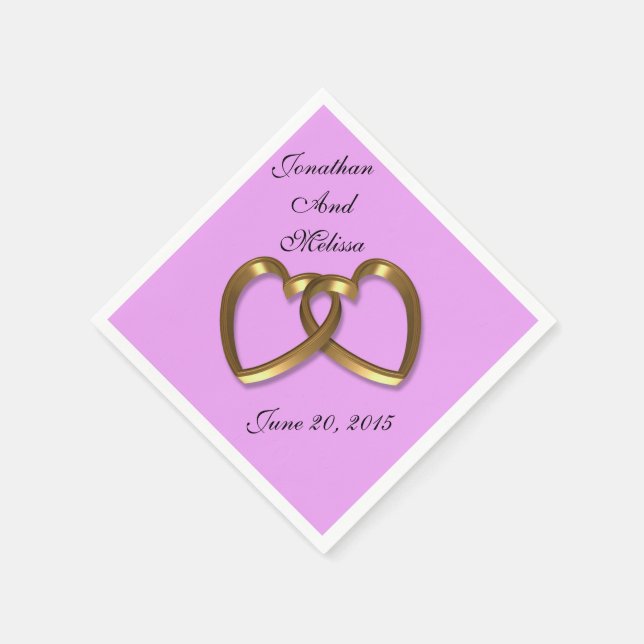 Wedding napkins custom colours (Corner)