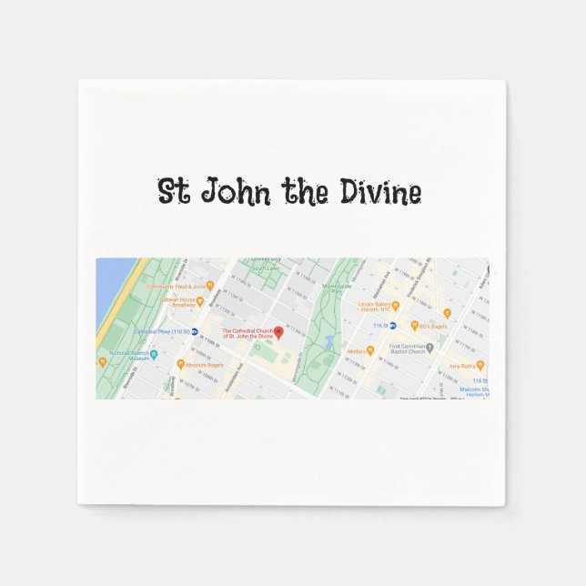 Wedding Napkins Map (Front)