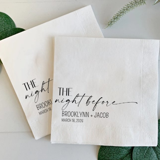 Wedding Napkins, The night before, Wedding Napkin (Creator Uploaded)