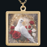 Wedding  Necklace gold finish<br><div class="desc">Large Keep your favourite image, design, or words of inspiration close your heart with this beautiful, custom made, gold finish necklace. Choose from a number of options like size, style, and colour for the perfect accessory or a heartfelt present. The necklace arrives in a special black felt bag that is...</div>