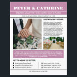 Wedding Newspaper Program Template<br><div class="desc">Wedding Newspaper Program Template</div>