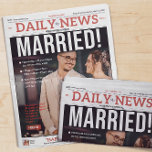 Wedding Newspaper Program Template<br><div class="desc">Wedding Newspaper Program Template</div>