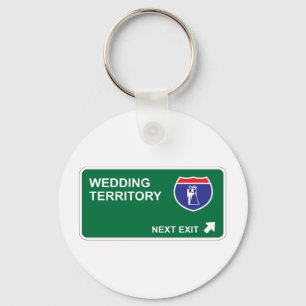 Wedding Next Exit Keychain