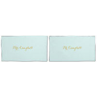 Wedding night in mint green with names