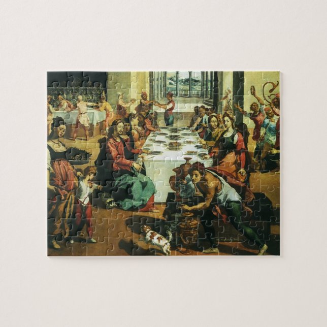Wedding of Cana by Andrea Boscoli, Renaissance Art Jigsaw Puzzle (Horizontal)
