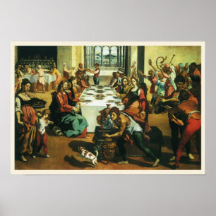 Wedding of Cana by Andrea Boscoli, Renaissance Art Poster