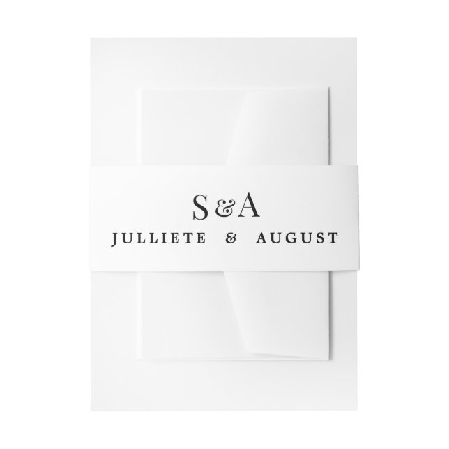 Wedding Of Invitation Belly Band (Front Example)