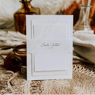 Wedding Of Invitation Belly Band