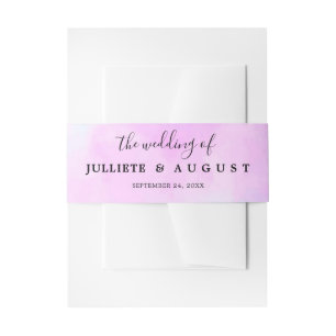 Wedding Of Invitation Belly Band