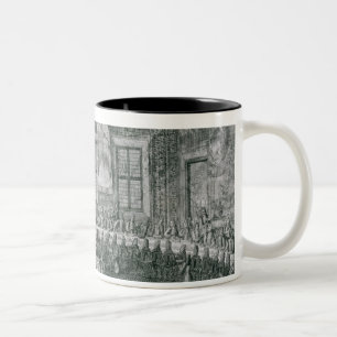 Wedding of Peter I  and Catherine  in the Winter Two-Tone Coffee Mug