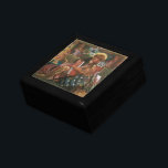 Wedding of St George, Princess Sabra by Rossetti Gift Box<br><div class="desc">The Wedding of St. George and the Princess Sabra (1857) by Dante Rossetti is a vintage Victorian Pre-Raphaelite fine art love and romance portrait painting. A romantic medieval scene with Princess Sabra threading a lock of her hair through St George's helmet. A classic fairy tale with a knight in shining...</div>