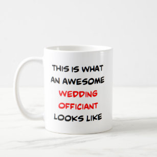 wedding officiant, awesome coffee mug