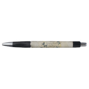 Wedding Olive Wreath Personalized Guest Book Pen