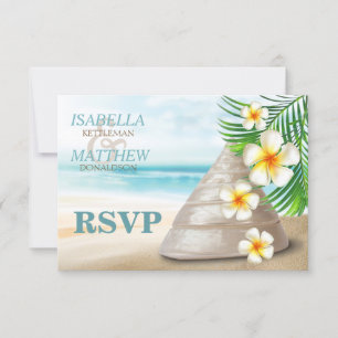 Wedding on the Beach   RSVP Card