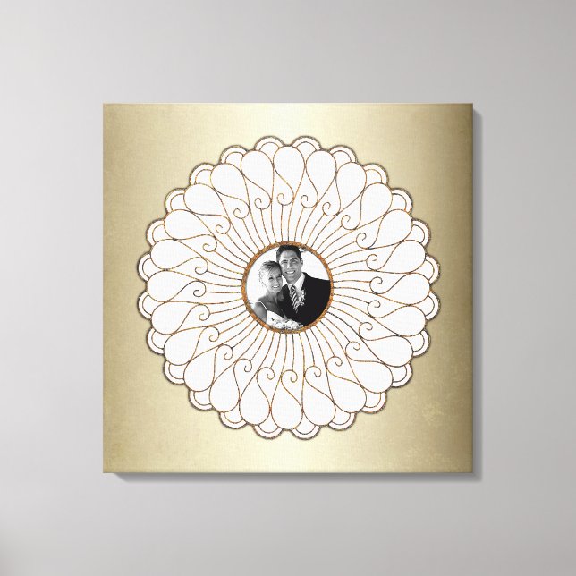 Wedding Or Anniversary Custom Photo Personalized Canvas Print (Front)