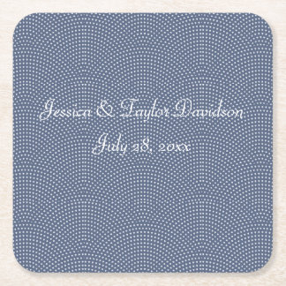 Wedding or anniversary  square paper coaster