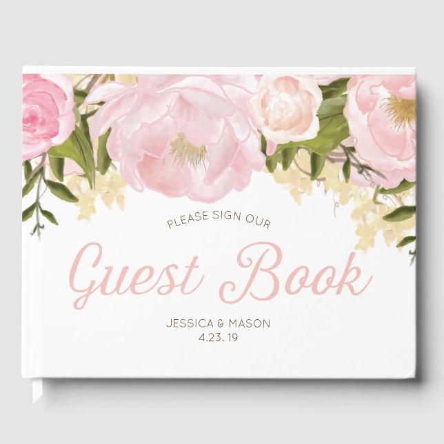 Wedding or Bridal Shower Guest Book (Front)