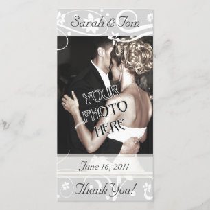 Wedding or Other Thank You Customized Photo Card