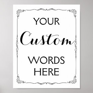 Wedding or Party Sign make your own custom