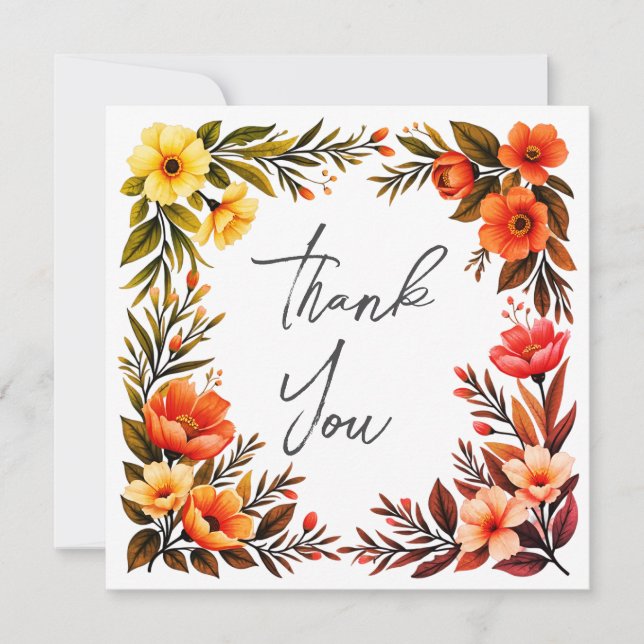Wedding or Shower Thank you cards (Front)