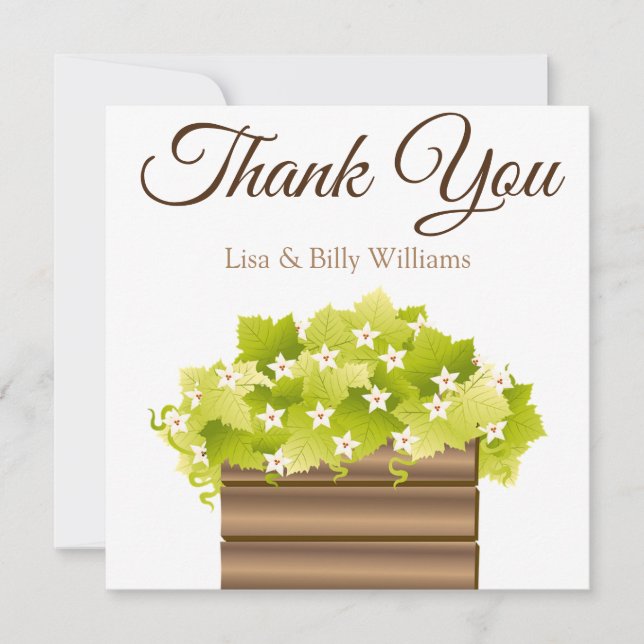 Wedding or Shower Thank you cards personalized (Front)