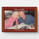 Wedding or special photo easel with dates plaque