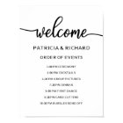 Wedding Order of Events Sign | Chic Calligraphy